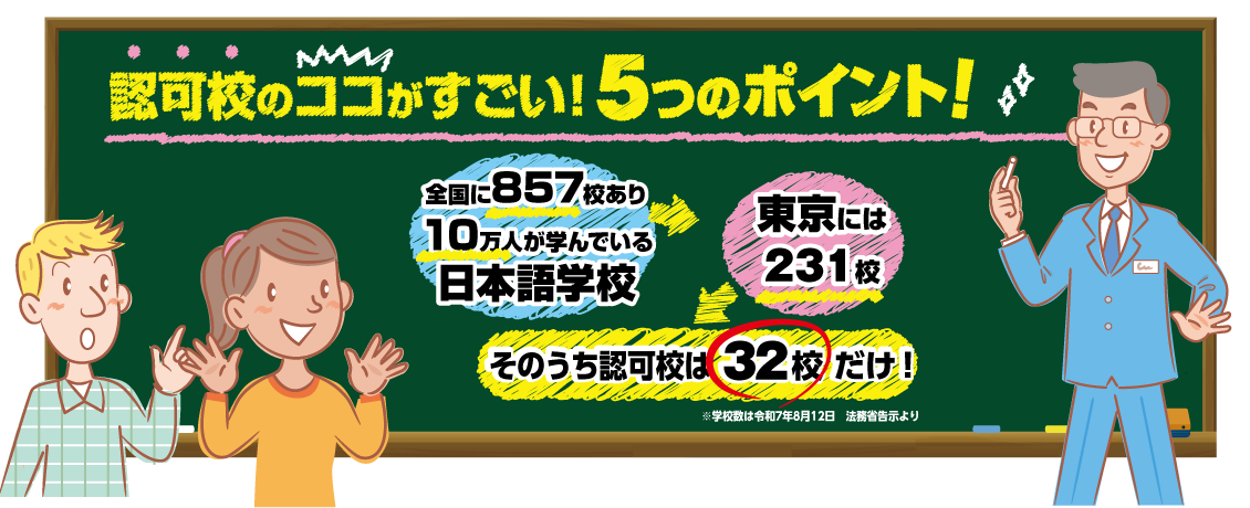 認可校のココがすごい!5つのポイント!