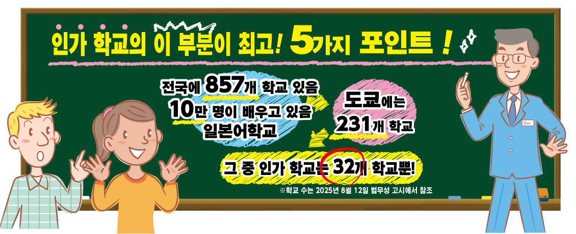 인가 학교의 이 부분이 최고! 5가지 포인트!