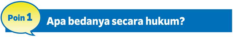 Poin1 Apa bedanya secara hukum?