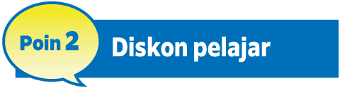 Poin2 Diskon pelajar