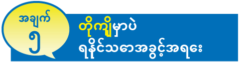 အချက် ၅ တိုကျိုမှာပဲ ရနိုင်သောအခွင့်အရေး