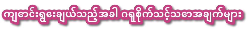 ကျောင်းရွေးချယ်သည့်အခါ ဂရုစိုက်သင့်သောအချက်များ